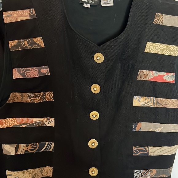 Native Designs 3 pc skirt vest jacket with Indonesian design and detail cotton M - Picture 7 of 16